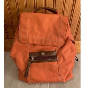 Nine West orange backpack